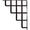 Ekena Millwork Diane Wrought Iron Bracket, (Single center brace), Antiqued Bronze 1 1/2"W x 12"D x 15"H BKTM01X12X15SDIABZ - alternate 3